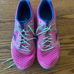 Mizuno Women's Pink Running Sneakers with Mint and Navy Accents
